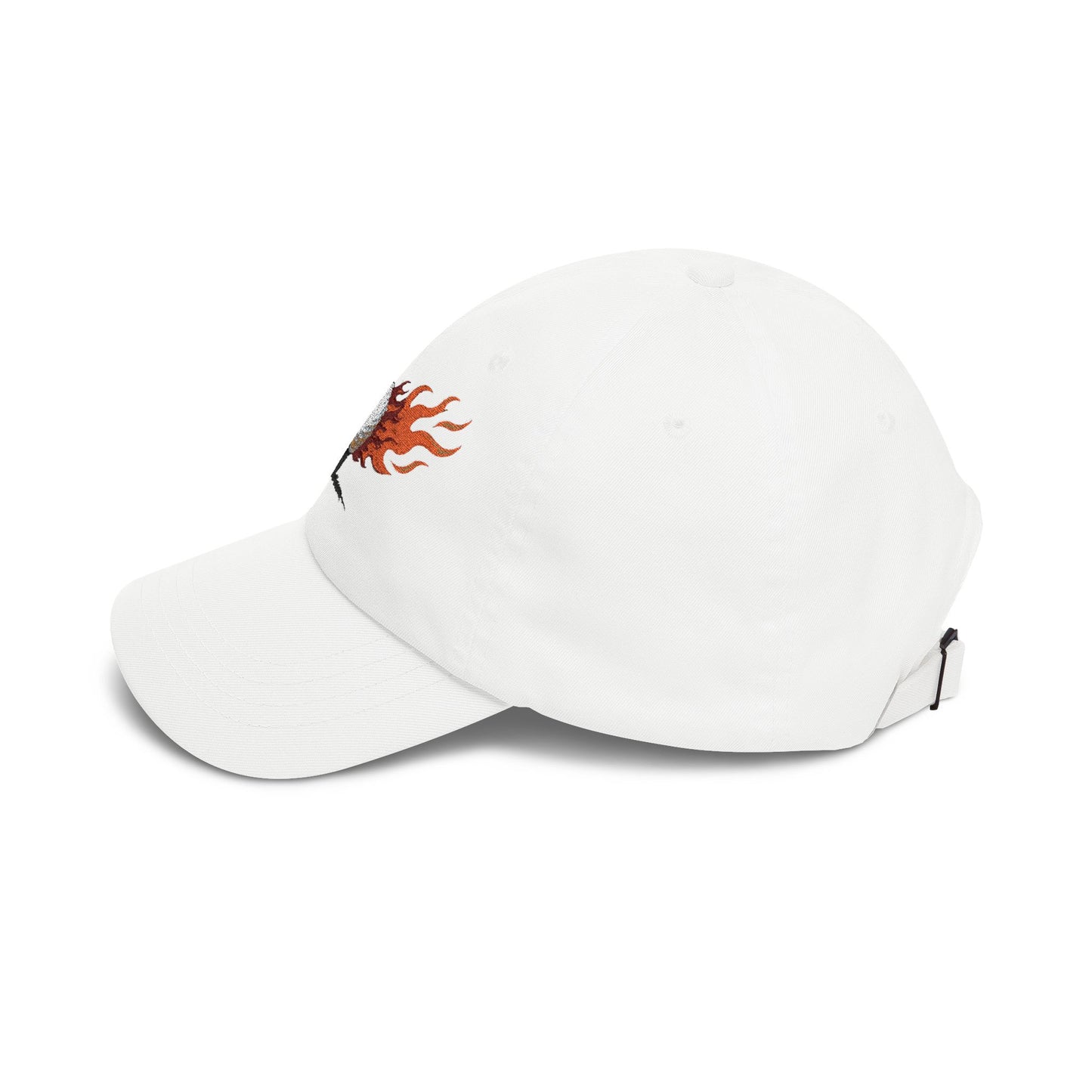 Flaming Golf Ball Dad Cap — Vintage Fire Golfing Hat