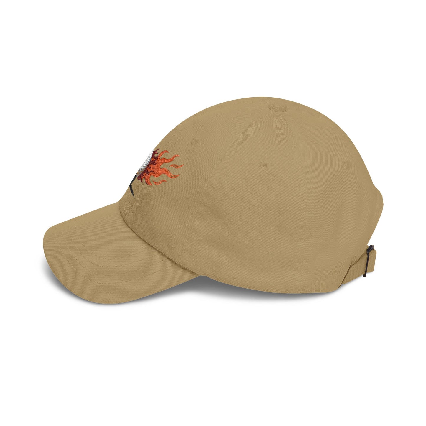 Flaming Golf Ball Dad Cap — Vintage Fire Golfing Hat