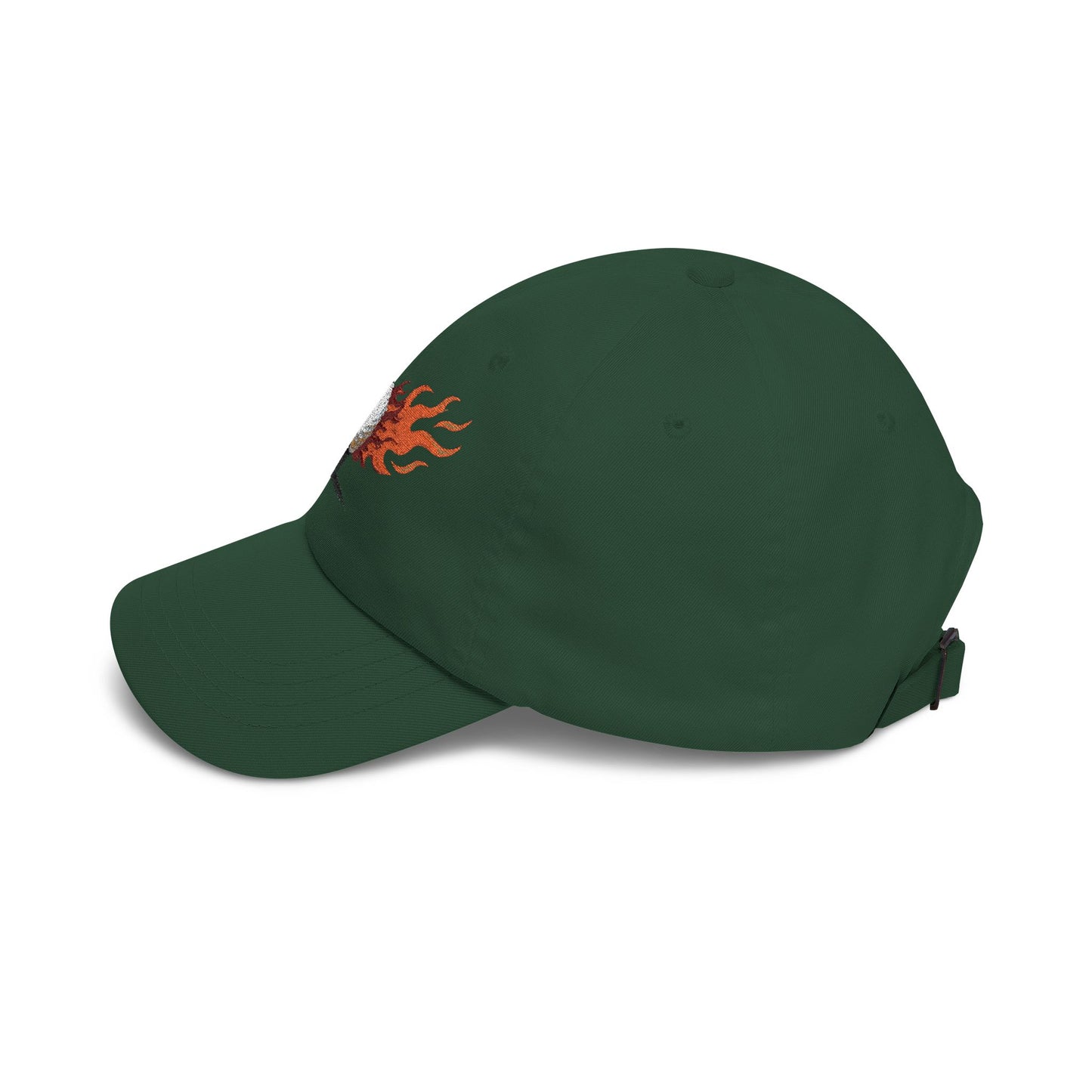 Flaming Golf Ball Dad Cap — Vintage Fire Golfing Hat